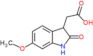 2-(6-methoxy-2-oxo-indolin-3-yl)acetic acid