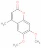 6,7-Dimethoxy-4-methyl-2H-1-benzopyran-2-one