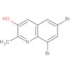 3-Quinolinol, 6,8-dibromo-2-methyl-