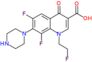 6,8-difluoro-1-(2-fluoroethyl)-4-oxo-7-(piperazin-1-yl)-1,4-dihydroquinoline-3-carboxylic acid