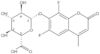 6,8-Difluoro-4-methyl-2-oxo-2H-1-benzopyran-7-yl β-<span class="text-smallcaps">D</span>-glucopyranosiduronic acid