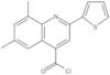 6,8-Dimethyl-2-(2-thienyl)-4-quinolinecarbonyl chloride