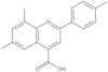 6,8-Dimethyl-2-(4-methylphenyl)-4-quinolinecarboxylic acid