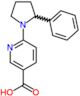 6-(2-phenylpyrrolidin-1-yl)pyridine-3-carboxylic acid