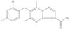 6-[(2-Chloro-4-fluorophenyl)methyl]-5,7-dimethylpyrazolo[1,5-a]pyrimidine-3-carboxylic acid