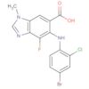 1H-Benzimidazole-6-carboxylic acid, 5-[(4-bromo-2-chlorophenyl)amino]-4-fluoro-1-methyl-