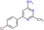 6-(4-chlorophenyl)-2-methylpyrimidin-4-amine