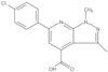 6-(4-Chlorophenyl)-1,3-dimethyl-1H-pyrazolo[3,4-b]pyridine-4-carboxylic acid