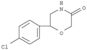 (6R)-6-(4-chlorophenyl)morpholin-3-one