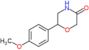 6-(4-methoxyphenyl)morpholin-3-one