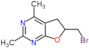 6-(bromomethyl)-2,4-dimethyl-5,6-dihydrofuro[2,3-d]pyrimidine