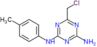 6-(chloromethyl)-N-(4-methylphenyl)-1,3,5-triazine-2,4-diamine