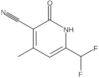 6-(Difluoromethyl)-1,2-dihydro-4-methyl-2-oxo-3-pyridinecarbonitrile