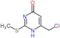 6-(chloromethyl)-2-(methylsulfanyl)pyrimidin-4(1H)-one