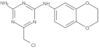 6-(Chloromethyl)-N<sup>2</sup>-(2,3-dihydro-1,4-benzodioxin-6-yl)-1,3,5-triazine-2,4-diamine