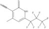 6-(1,1,2,2,3,3,3-Heptafluoropropyl)-1,2-dihydro-4-methyl-2-thioxo-3-pyridinecarbonitrile