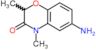 6-amino-2,4-dimethyl-2H-1,4-benzoxazin-3(4H)-one