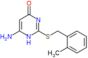 6-amino-2-[(2-méthylbenzyl)sulfanyl]pyrimidin-4(1H)-one