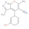Pyrano[2,3-c]pyrazole-5-carbonitrile,6-amino-1,4-dihydro-4-(3-hydroxyphenyl)-3-methyl-