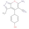 6-Amino-1,4-dihydro-4-(4-hydroxyphenyl)-3-methylpyrano[2,3-c]pyrazole-5-carbonitrile