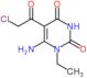 6-amino-5-(chloroacetyl)-1-ethylpyrimidine-2,4(1H,3H)-dione