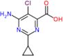 6-amino-5-chloro-2-cyclopropyl-pyrimidine-4-carboxylic acid