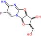 6H-Furo[2′,3′:4,5]oxazolo[3,2-a]pyrimidine-2-methanol, 7-fluoro-2,3,3a,9a-tetrahydro-3-hydroxy-6-i…