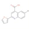 4-Quinolinecarboxylic acid, 6-bromo-2-(2-furanyl)-