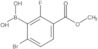 1-Methyl 3-borono-4-bromo-2-fluorobenzoate