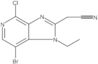 2-{7-bromo-4-chloro-1-ethyl-1H-imidazo[4,5-c]pyridin-2-yl}acetonitrile