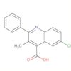 4-Quinolinecarboxylic acid, 6-chloro-3-methyl-2-phenyl-