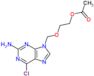 2-[(2-amino-6-chloro-9H-purin-9-yl)methoxy]ethyl acetate