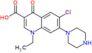 6-chloro-1-ethyl-4-oxo-7-piperazin-1-yl-1,4-dihydroquinoline-3-carboxylic acid