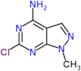 6-chloro-1-methyl-1H-pyrazolo[3,4-d]pyrimidin-4-amine