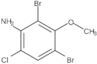 2,4-Dibromo-6-chloro-3-methoxybenzenamine