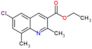 ethyl 6-chloro-2,8-dimethyl-quinoline-3-carboxylate