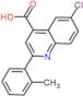 6-chloro-2-(2-methylphenyl)quinoline-4-carboxylic acid