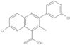 6-Chloro-2-(3-chlorophenyl)-3-methyl-4-quinolinecarboxylic acid