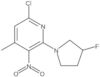 Pyridine, 6-chloro-2-(3-fluoro-1-pyrrolidinyl)-4-methyl-3-nitro-