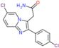 6-Chloro-2-(4-chlorophenyl)imidazo[1,2-a]pyridine-3-acetamide