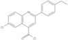 6-Chloro-2-(4-ethylphenyl)-4-quinolinecarbonyl chloride