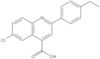 6-Chloro-2-(4-ethylphenyl)-4-quinolinecarboxylic acid