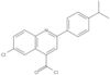 6-Cloro-2-[4-(1-metiletil)fenil]-4-chinolinecarbonil cloruro