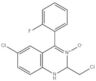 6-Chloro-2-(chloromethyl)-4-(2-fluorophenyl)-1,2-dihydroquinazoline 3-Oxide