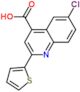 6-chloro-2-(thiophen-2-yl)quinoline-4-carboxylic acid