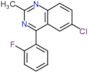 6-chloro-4-(2-fluorophenyl)-2-methylquinazoline