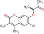 6-Chloro-3,4-dimethyl-7-(1-methyl-2-oxopropoxy)-2H-1-benzopyran-2-one