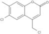 6-Chloro-4-(chloromethyl)-7-methyl-2H-1-benzopyran-2-one