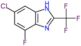 6-chloro-4-fluoro-2-(trifluoromethyl)-1H-benzimidazole