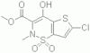 2H-Thieno[2,3-e]-1,2-thiazine-3-carboxylic acid, 6-chloro-4-hydroxy-2-methyl-, methyl ester, 1,1-d…